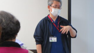 耳寄りな講演会in養護老人ホーム向陽苑崎浦　「転ばない体を作ろう！１分で出来る予防体操」